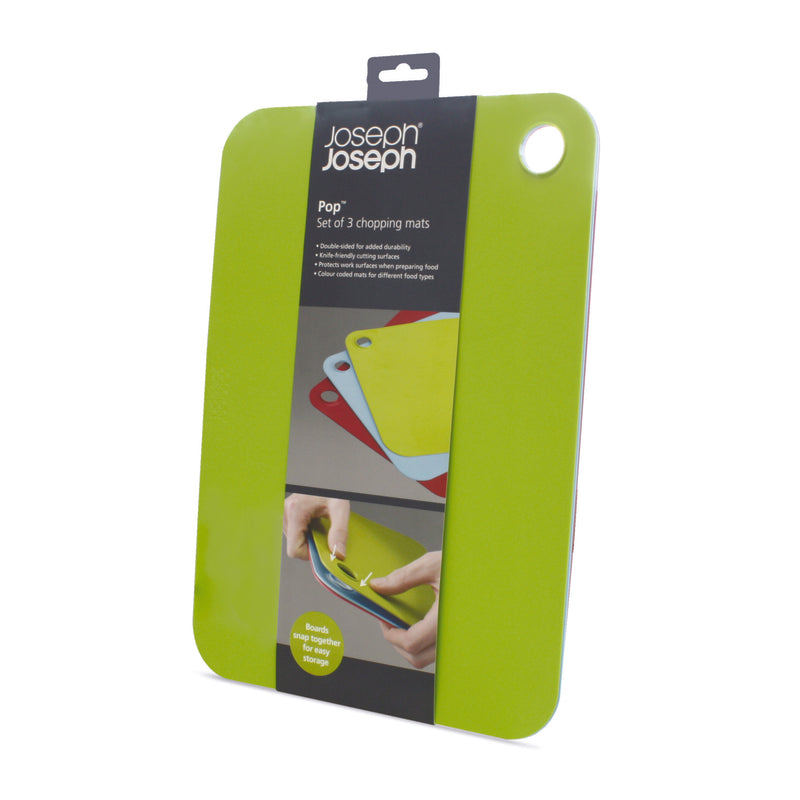 JOSEPH JOSEPH - Joseph Joseph Pop 13.5 in. L X 9.5 in. W X 0.25 in. Polyethylene Cutting Board Set