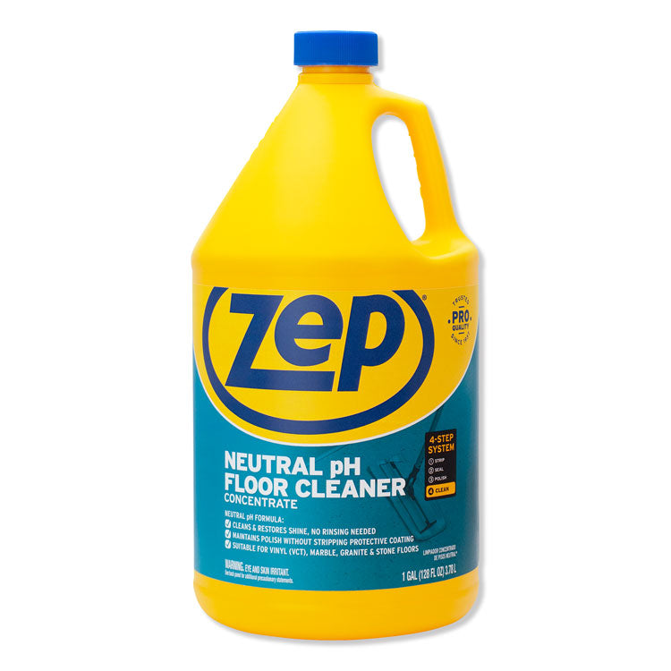 Zep Commercial - Neutral Floor Cleaner, Fresh Scent, 1 gal, 4/Carton