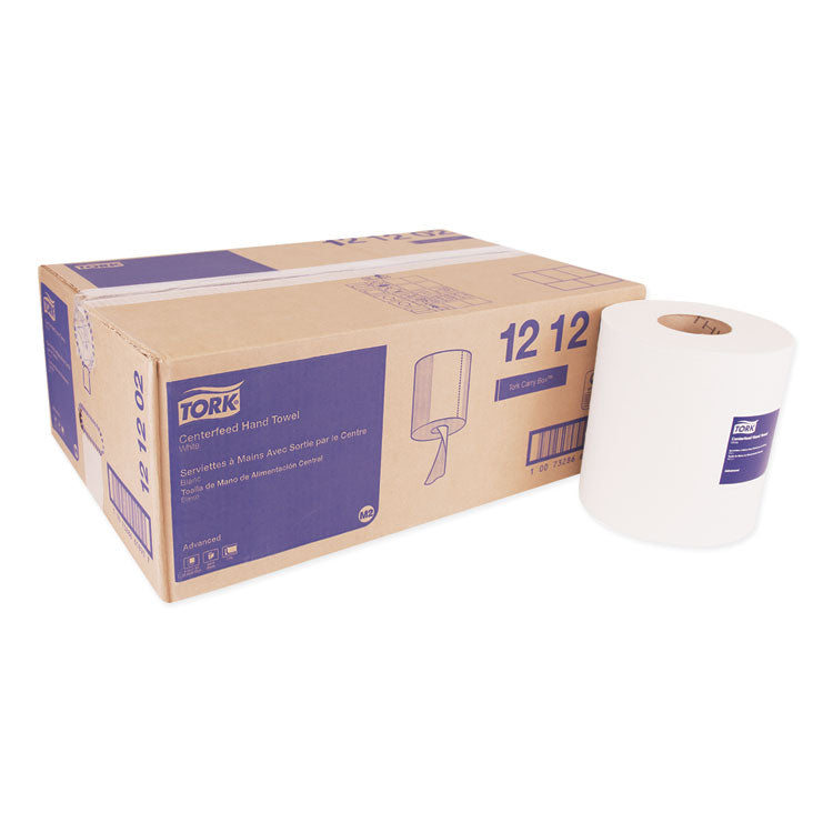 Tork - Advanced Centerfeed Hand Towel, 2-Ply, 8.25 x 11.8, White, 610/Roll, 6/Carton