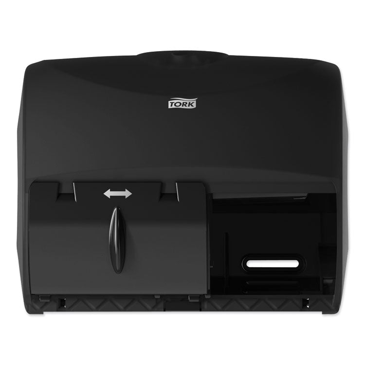 Tork - Twin Bath Tissue Roll Dispenser for OptiCore, 11.06 x 7.18 x 8.81, Black