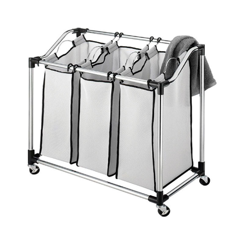 WHITMOR - Whitmor Gray Duramesh Nylon Laundry Sorter