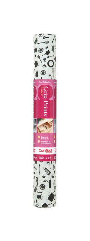 CON-TACT - Con-Tact Grip Prints 4 ft. L X 18 in. W Cucina Non-Adhesive Shelf Liner - Case of 6