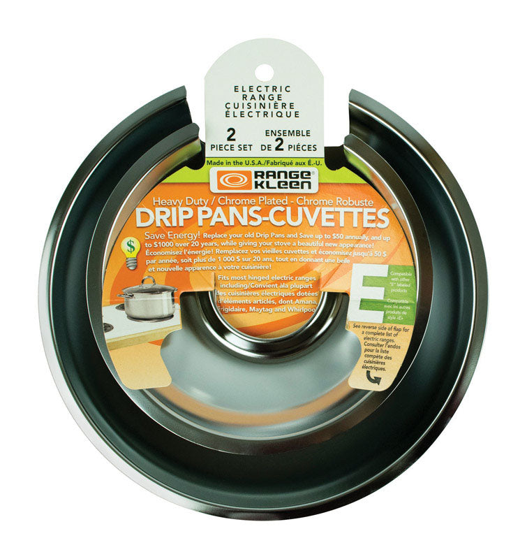RANGE KLEEN - Range Kleen Steel Drip Pan 8 in. W X 8 in. L [10342X]