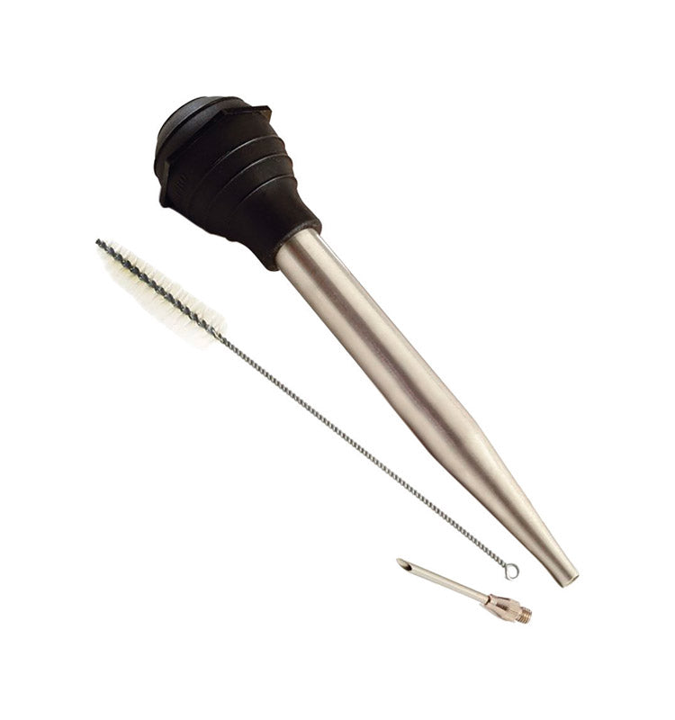 NORPRO - Norpro Silver/Black Silicone/Stainless Steel Baster 1.5 oz