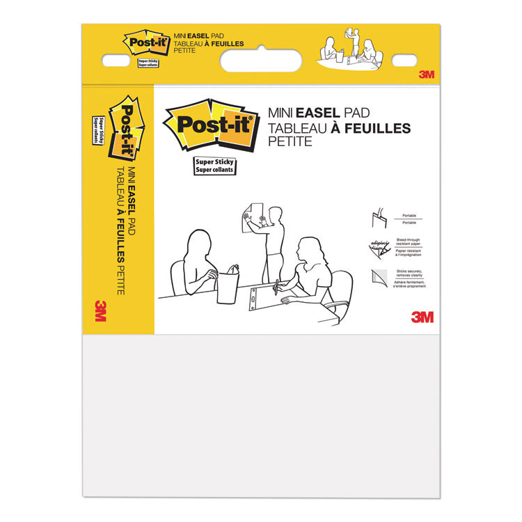 Post-it Easel Pads Super Sticky - Vertical-Orientation Self-Stick Easel Pads, Unruled, 15 x 18, White, 20 Sheets, 2/Pack