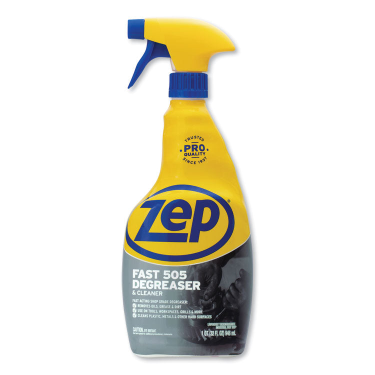 Zep Commercial - Fast 505 Cleaner and Degreaser, 32 oz Spray Bottle, 12/Carton