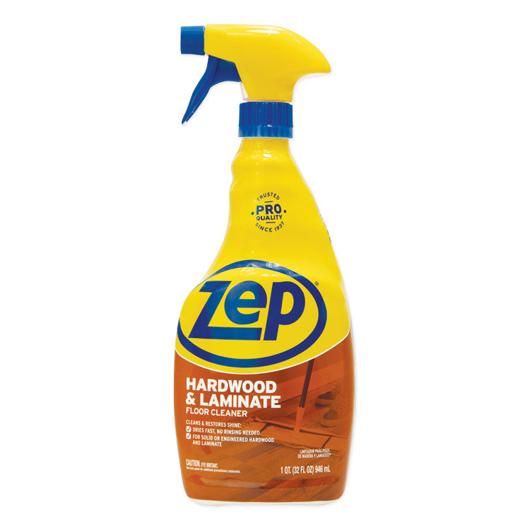 Zep Commercial - Hardwood and Laminate Cleaner, 32 oz Spray Bottle