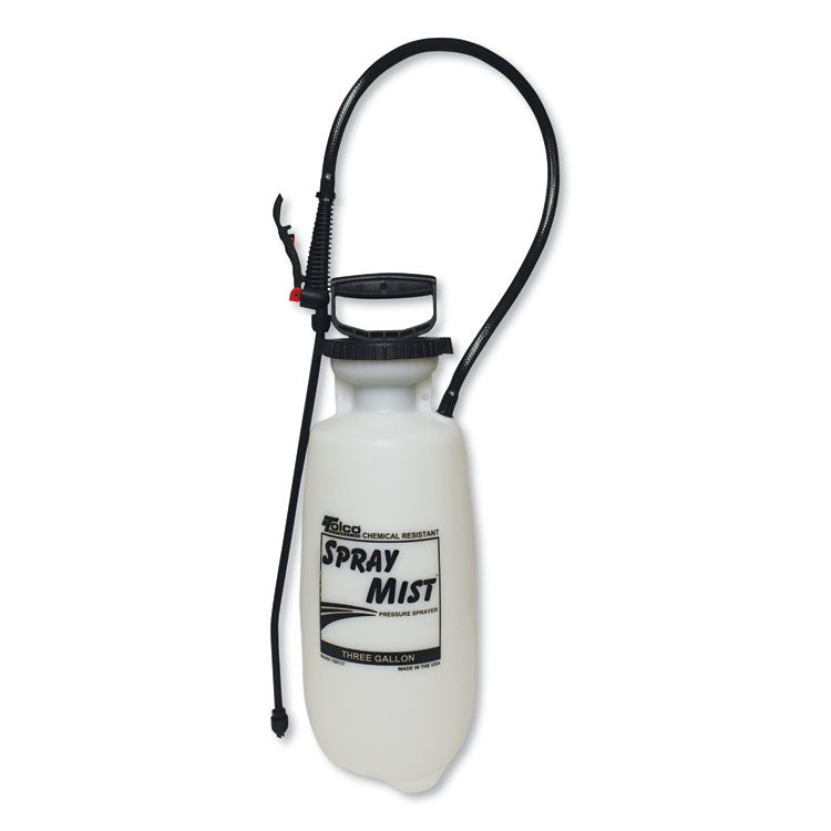 TOLCO - Chemical Resistant Tank Sprayer, 3 gal, 0.63" x 30" Hose, White