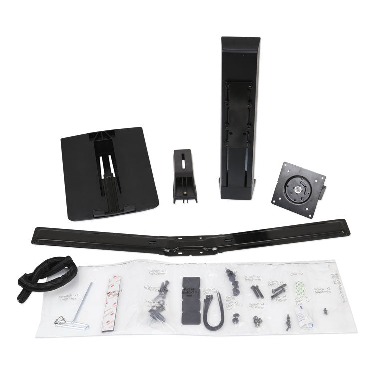 WorkFit by Ergotron - Monitor Riser, For 24" Monitors, 30 Degree Tilt, Black, Supports 16 lb (7683634)