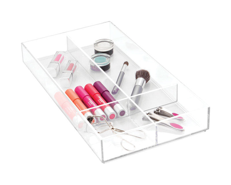 IDESIGN - iDesign 2 in. H X 16 in. W X 8 in. D Plastic Cosmetic Organizer