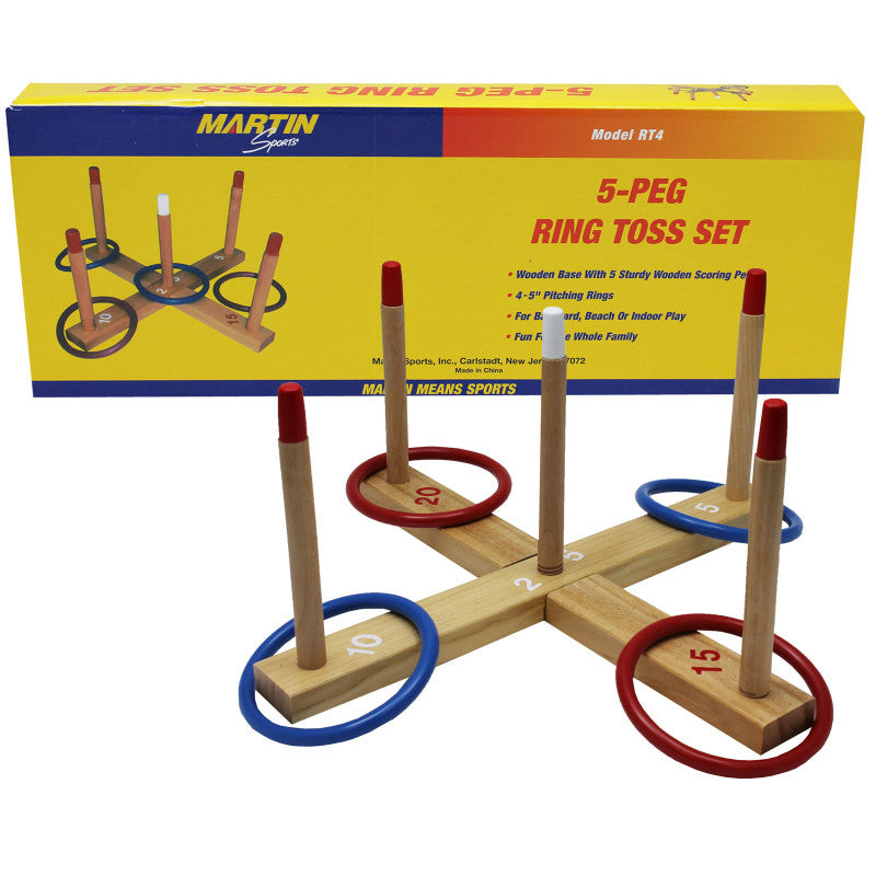 MARTIN SPORTS - 5-Peg Ring Toss Set