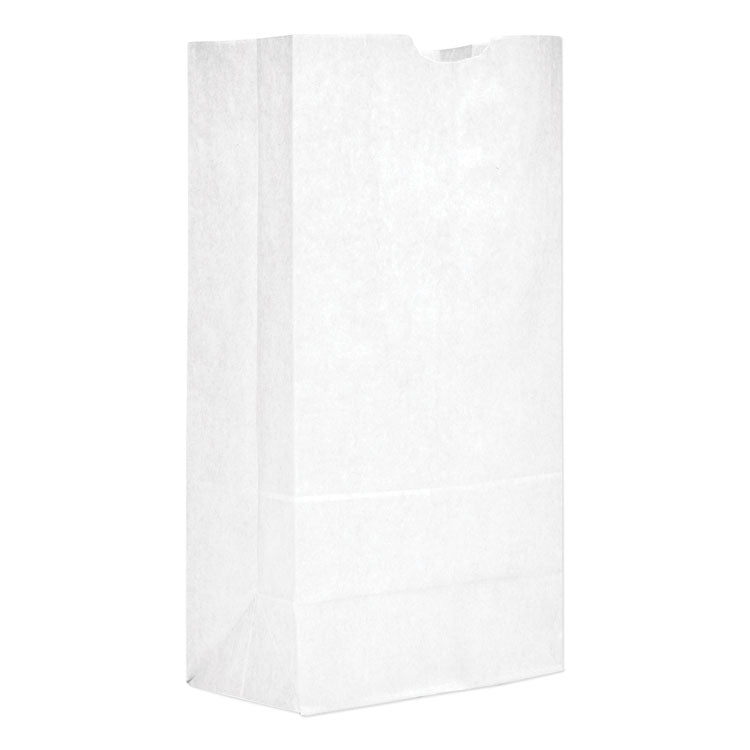 General - Grocery Paper Bags, 40 lb Capacity, #20, 8.25" x 5.94" x 16.13", White, 500 Bags