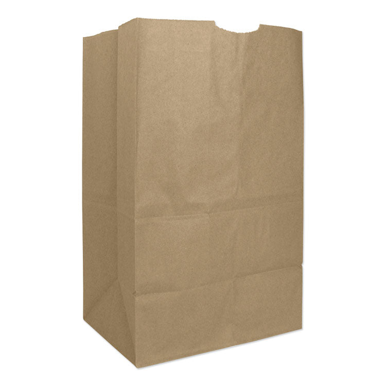 General - Grocery Paper Bags, 57 lb Capacity, #20 Squat, 8.25" x 5.94" x 13.38", Kraft, 500 Bags