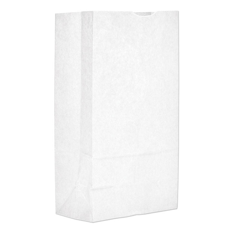 General - Grocery Paper Bags, 40 lb Capacity, #12, 7.06" x 4.5" x 13.75", White, 500 Bags