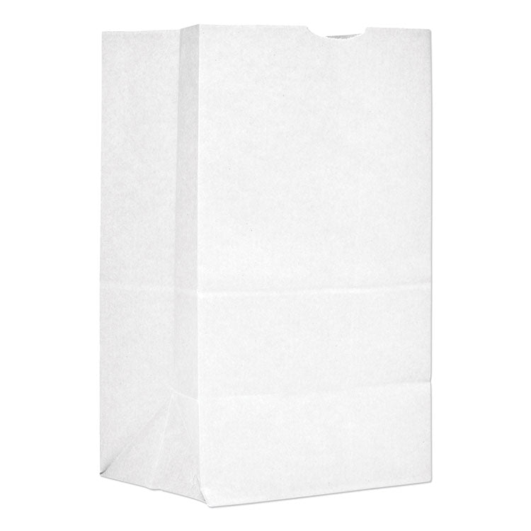 General - Grocery Paper Bags, 40 lb Capacity, #20 Squat, 8.25" x 5.94" x 13.38", White, 500 Bags