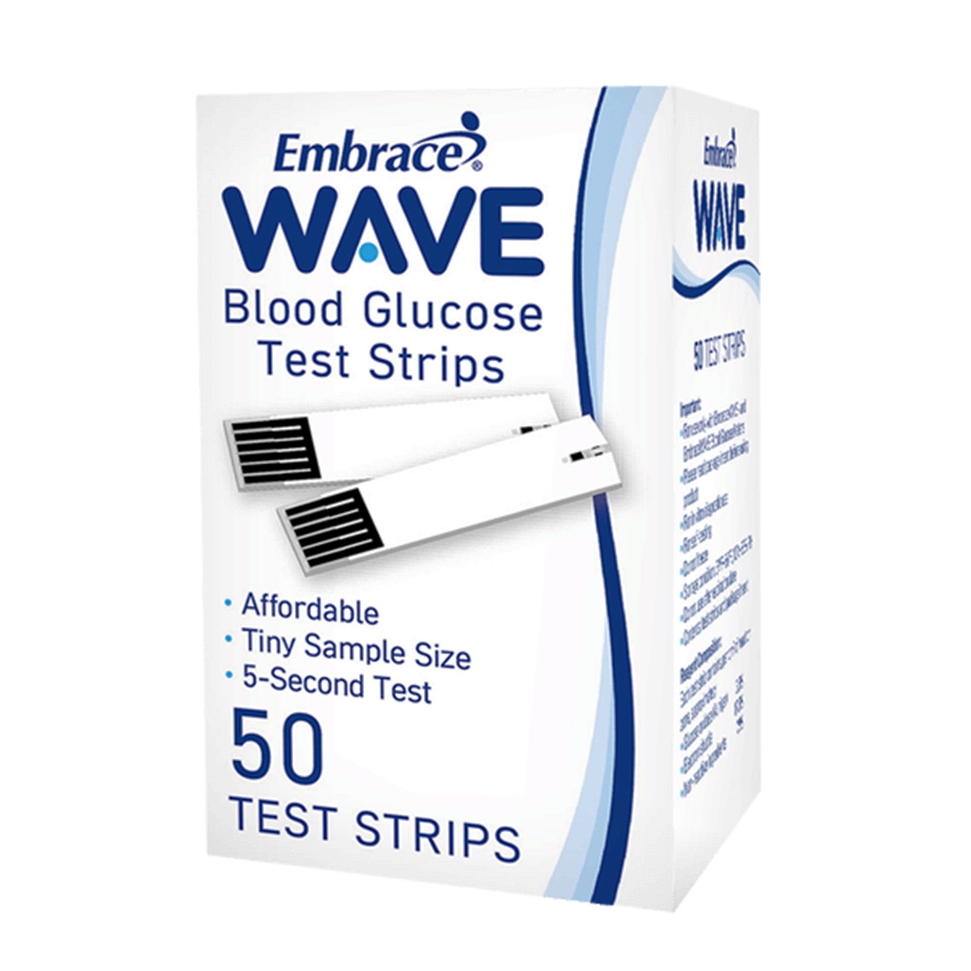 Omnis Health - Blood Glucose Test Strips EmbraceWave 50 Strips per Pack [1/EA]