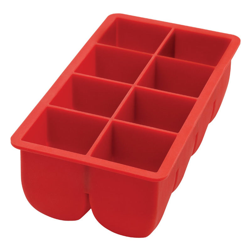 HAROLD IMPORT - Harold Import Red Silicone Ice Cube Tray 8 cubes