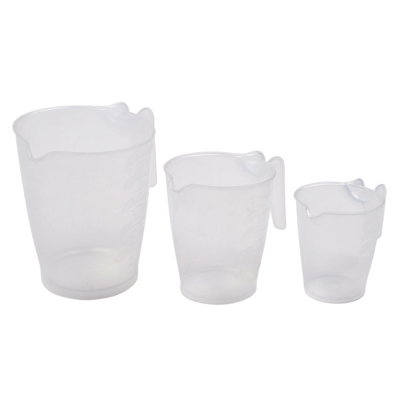 HOME PLUS - Home Plus Plastic Clear Measuring Cup Set