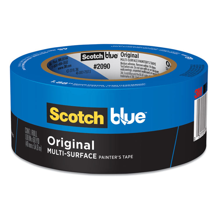 ScotchBlue - Original Multi-Surface Painter's Tape, 3" Core, 2" x 60 yds, Blue