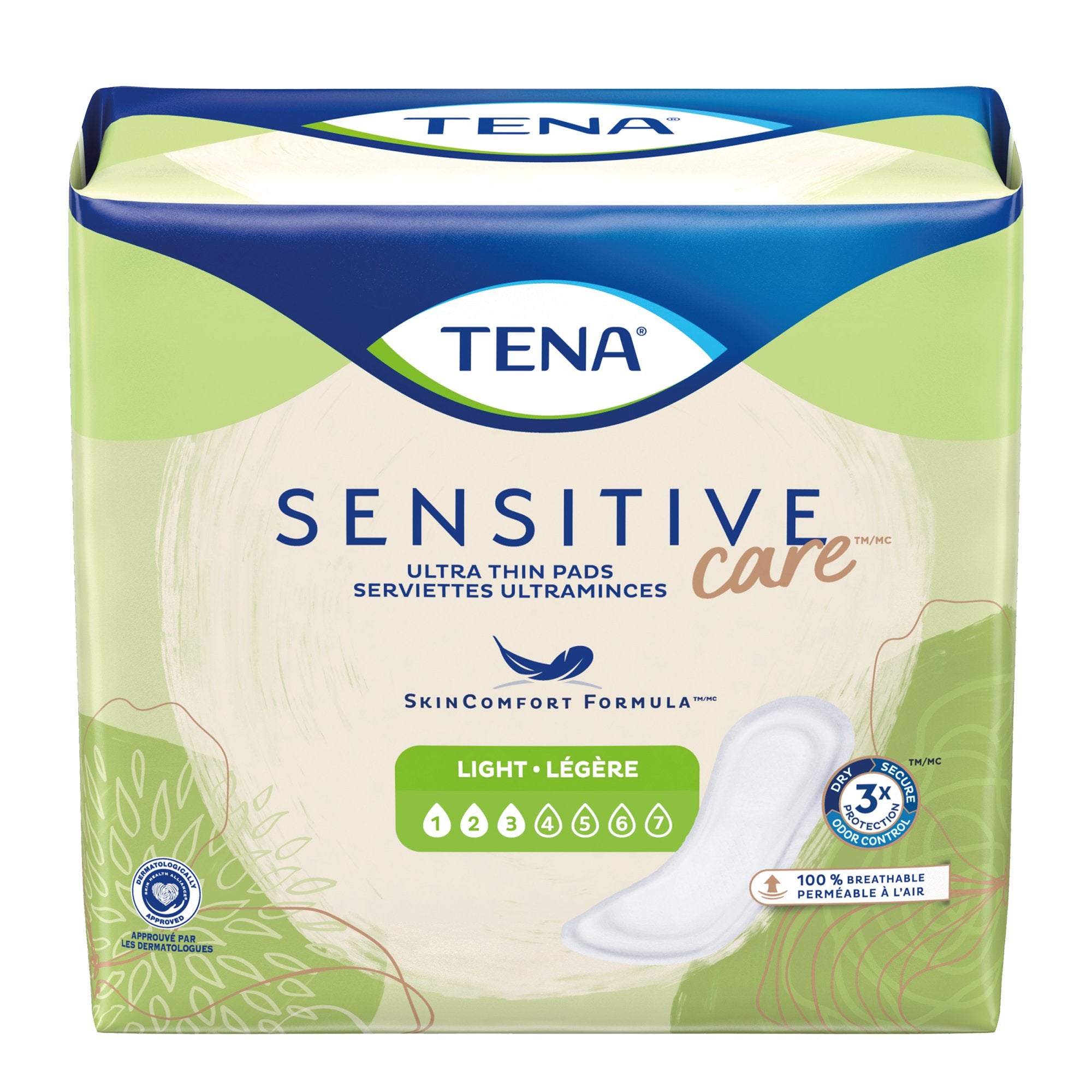 Essity HMS North America Inc - Bladder Control Pad TENA Sensitive Care™ 9 Inch Length Light Absorbency Dry-Fast Core™ One Size Fits Most [30/BG]