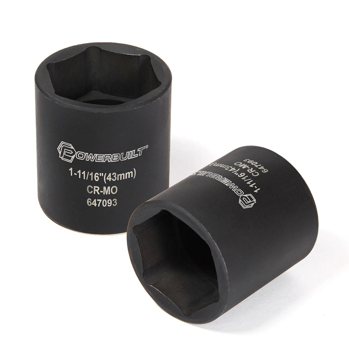 PowerBuilt SAE 1-11/16" Dodge Spindle Nut Impact Socket - 1/2" Drive