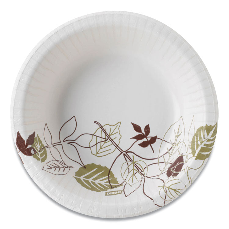 Dixie - Pathways Heavyweight Paper Bowls, 12 oz, Green/Burgundy, 1,000/Carton
