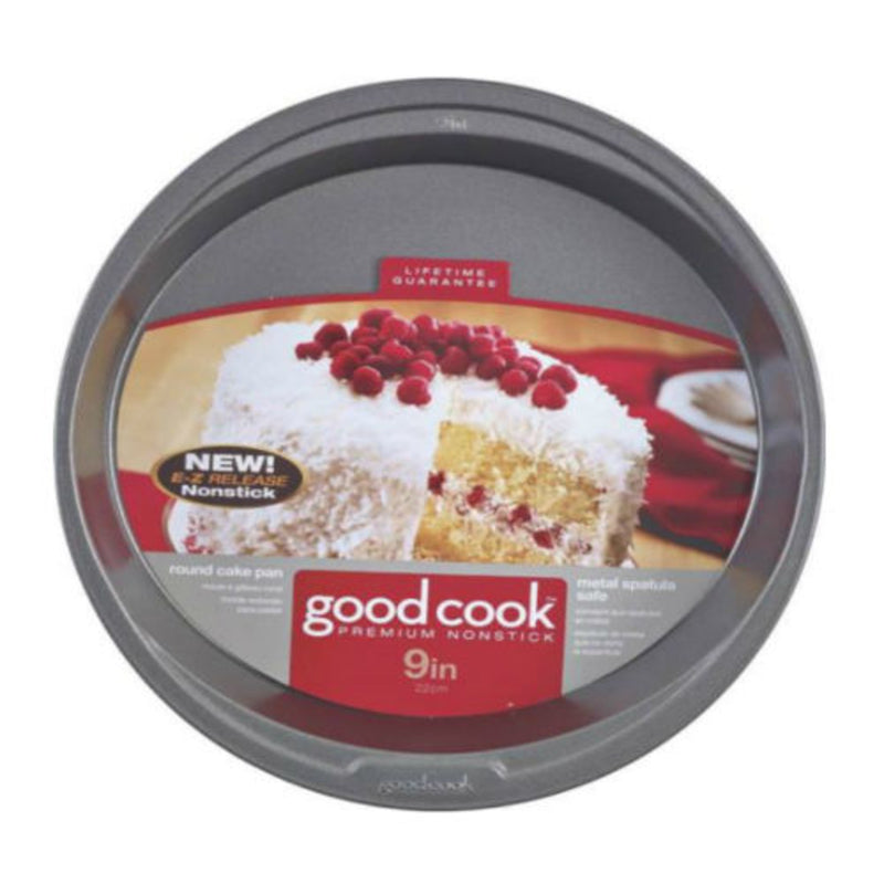 GOOD COOK - Good Cook 9 in. W X 9 in. L Cake Pan Gray 1 pk