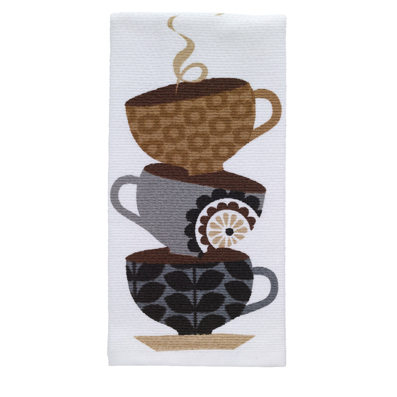 T-FAL - T-Fal Multicolored Cotton Coffee Cups Kitchen Towel 1 pk - Case of 6