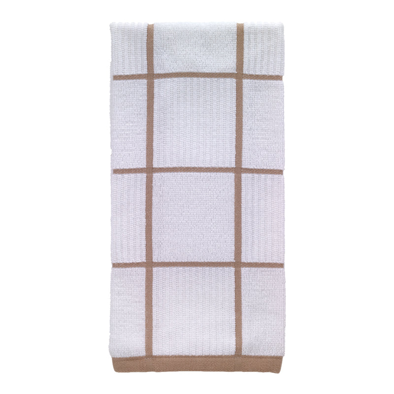T-FAL - T-Fal Sand Cotton Checked Parquet Kitchen Towel 1 pk - Case of 6 [10159]