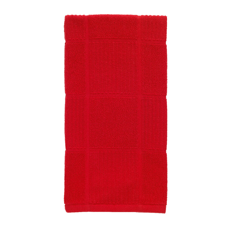 T-FAL - T-Fal Red Cotton Checked Parquet Kitchen Towel 1 pk - Case of 6 [10948]
