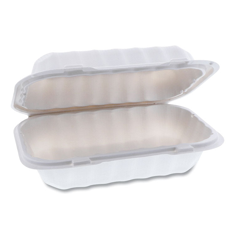 Pactiv Evergreen - EarthChoice SmartLock Microwavable MFPP Hinged Lid Container, 9 x 6 x 3, White, Plastic, 270/Carton