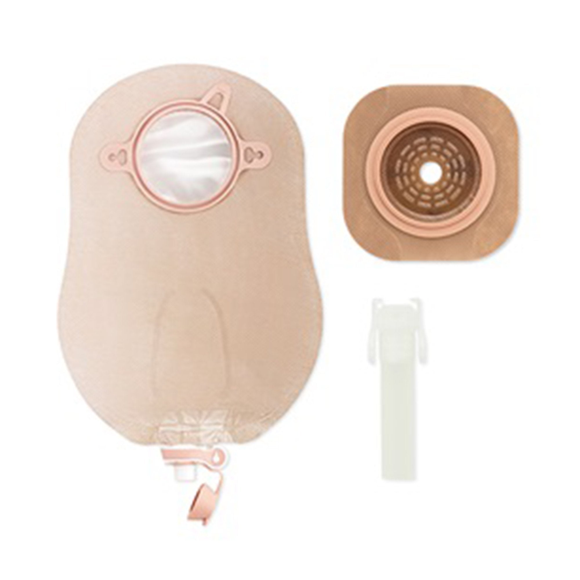 Hollister - Urostomy Pouch New Image™ Two-Piece System Flat, Trim To Fit Up to 1-3/4 Inch Stoma Drainable [5/BX]