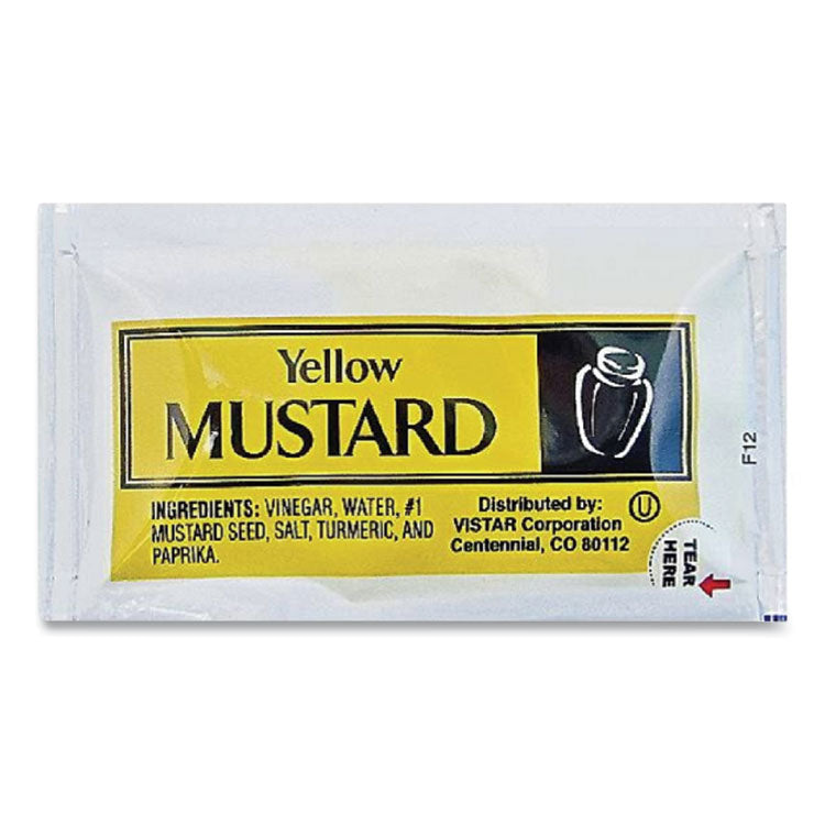 Vistar - Condiment Packets, Mustard, 0.16 oz Packet, 200/Carton