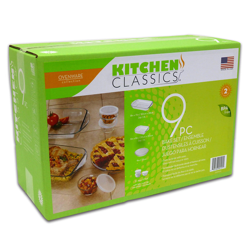 KITCHEN CLASSICS - Kitchen Classics Ovenware Collection Bake Set Clear