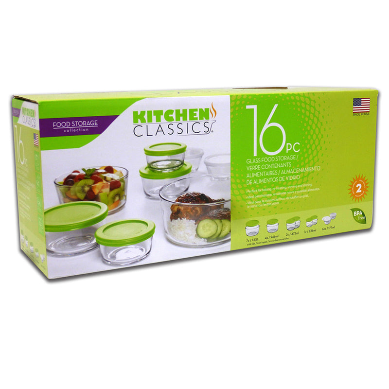 KITCHEN CLASSICS - Kitchen Classics Clear Food Storage Container Set 1 pk - Case of 4