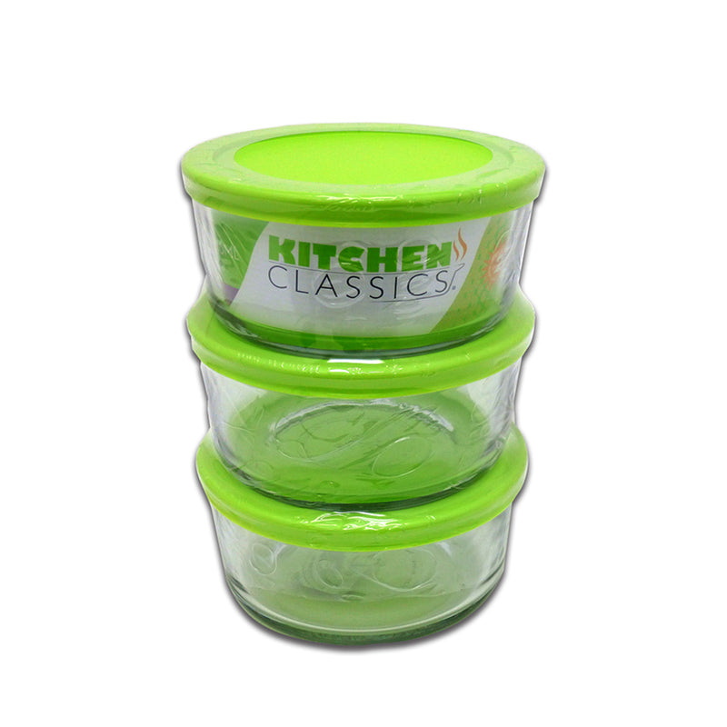 KITCHEN CLASSICS - Kitchen Classics 4 cups Clear Food Storage Container Set 1 pk - Case of 3