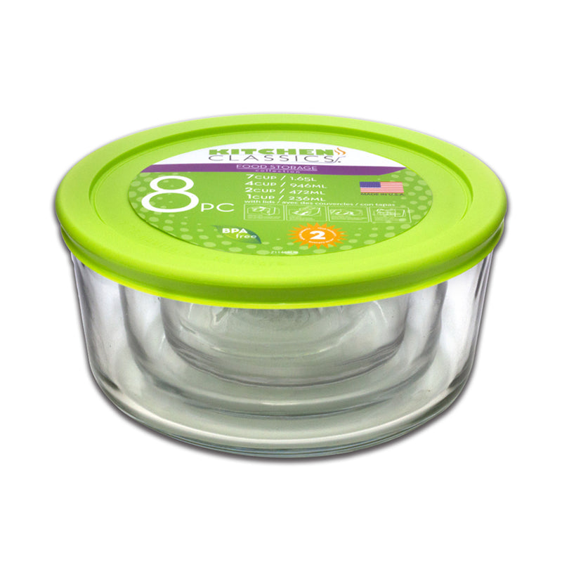 KITCHEN CLASSICS - Kitchen Classics Clear Food Storage Container Set 4 pk - Case of 6