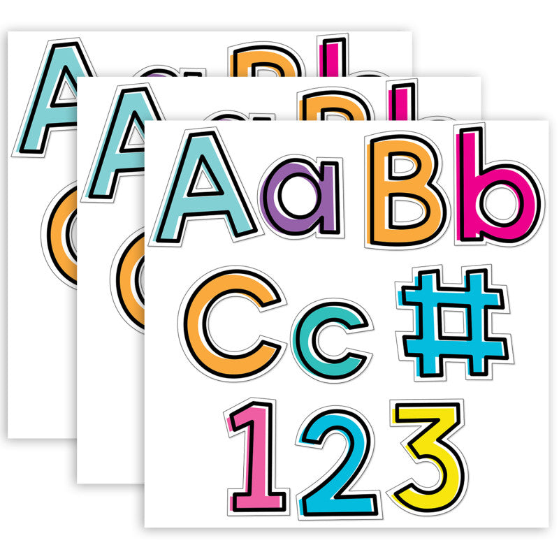 CARSON DELLOSA EDUCATION - Kind Vibes Combo Pack EZ Letters, 219 Pieces Per Pack, 3 Packs
