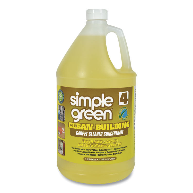Simple Green - Clean Building Carpet Cleaner Concentrate, Unscented, 1gal Bottle