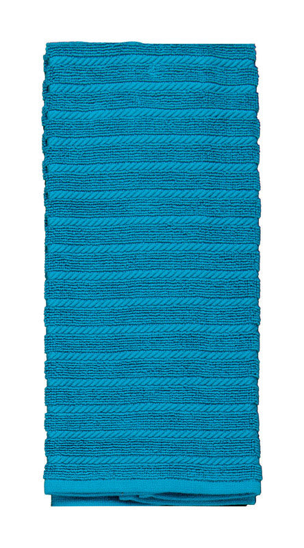 KAY DEE - Kay Dee Cooks Kitchen Teal Cotton Kitchen Towel 1 pk - Case of 6