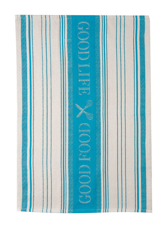 KAY DEE - Kay Dee Cooks Kitchen Teal Cotton Tea Towel 1 pk - Case of 6