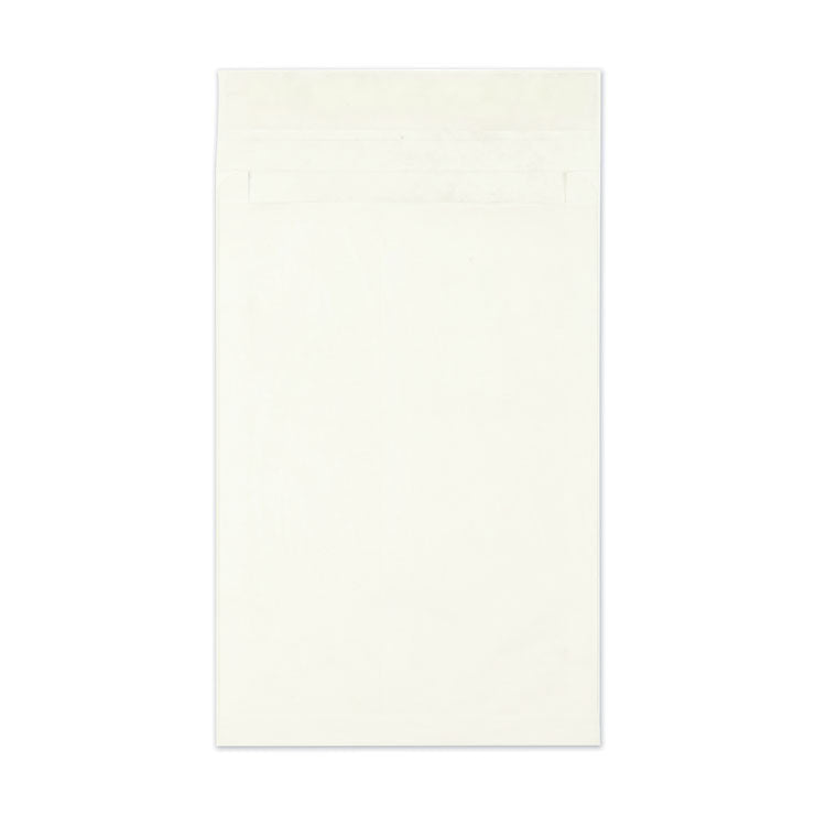 Survivor - Heavyweight 18lb Tyvek Open End Expansion Mailers, #15 1/2, Cheese Blade Flap, Redi-Strip Closure, 12 x 16, White, 100/Carton