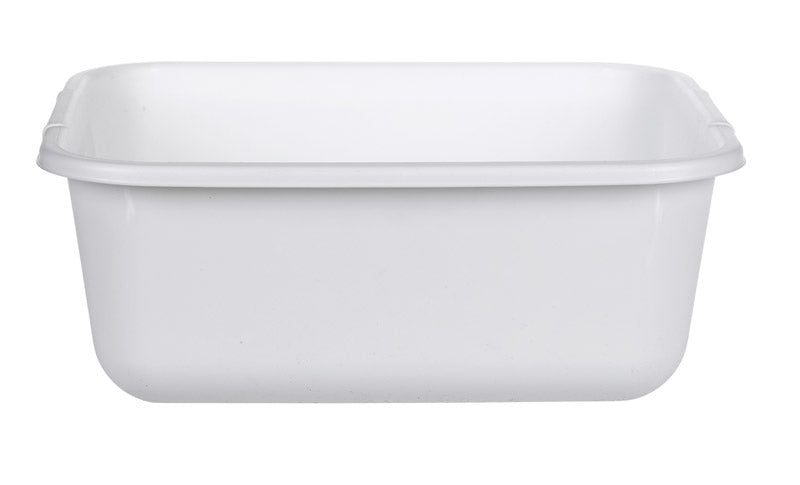RUBBERMAID - Rubbermaid White Plastic Dishpan 11.4 qt
