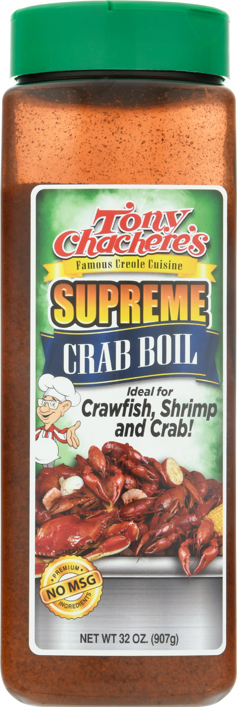 Tony Chachere's Supreme Crab Boil 32 oz - Case of 6