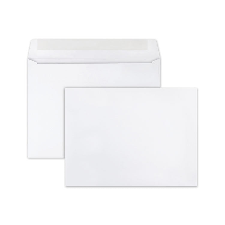 Quality Park - Open-Side Booklet Envelope, #10 1/2, Cheese Blade Flap, Gummed Closure, 9 x 12, White, 250/Box