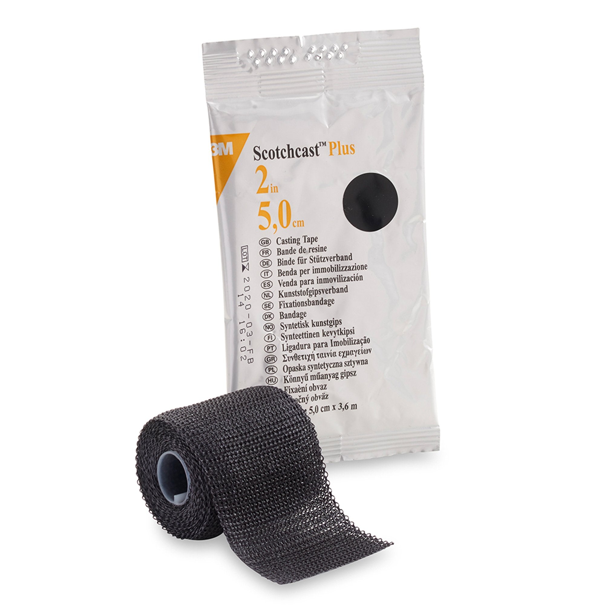 Solventum Corporation - Cast Tape 3M™ Scotchcast™ Plus 2 Inch X 12 Foot Fiberglass / Resin Black [10/BX]