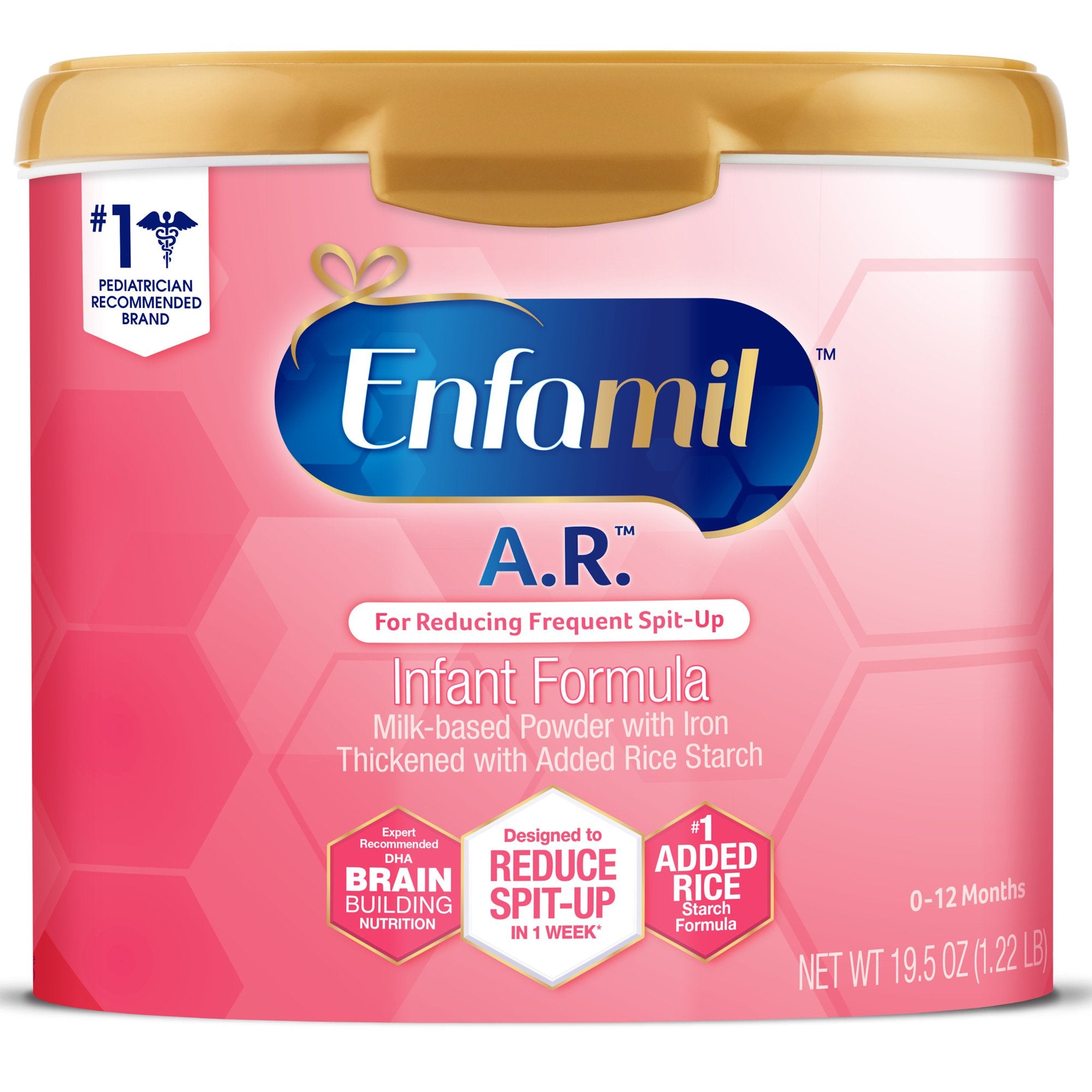 Mead Johnson - Infant Formula Enfamil® A.R.™ Unflavored 19.5 oz. Canister Powder Added Rice Spit Up [4/CS]