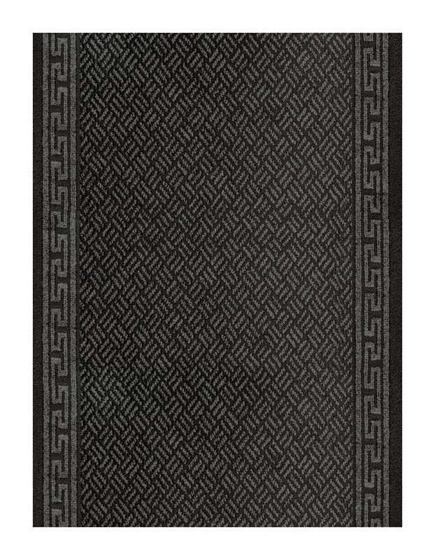MULTY HOME - Multy Home Greek Key 60 ft. L X 26 in. W Gray Nonslip Carpet Runner
