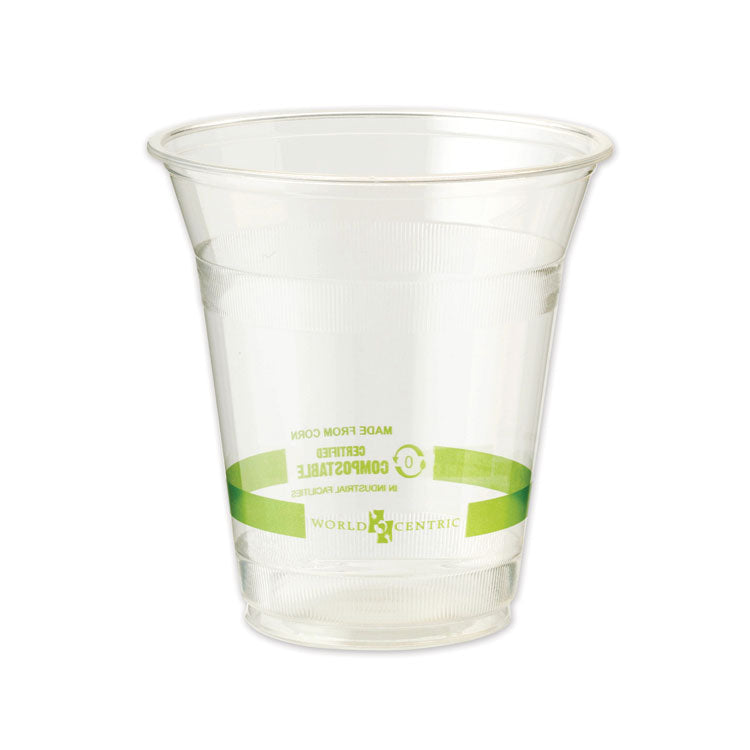 World Centric - PLA Clear Cold Cups, 12 oz, Clear, 1,000/Carton