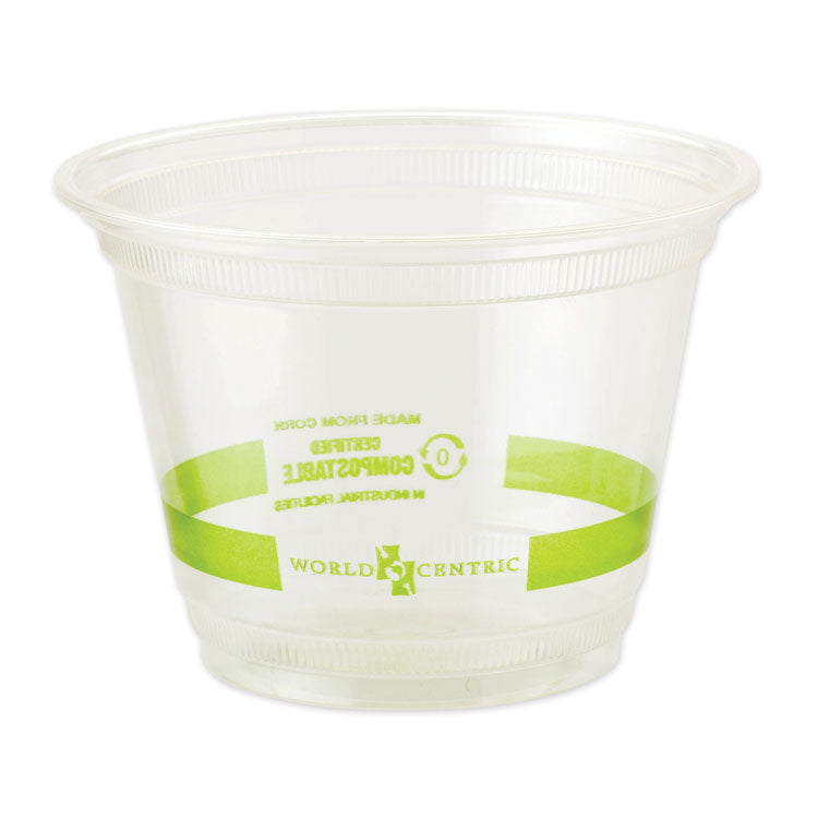 World Centric - PLA Clear Cold Cups, 9 oz, Clear, 1,000/Carton